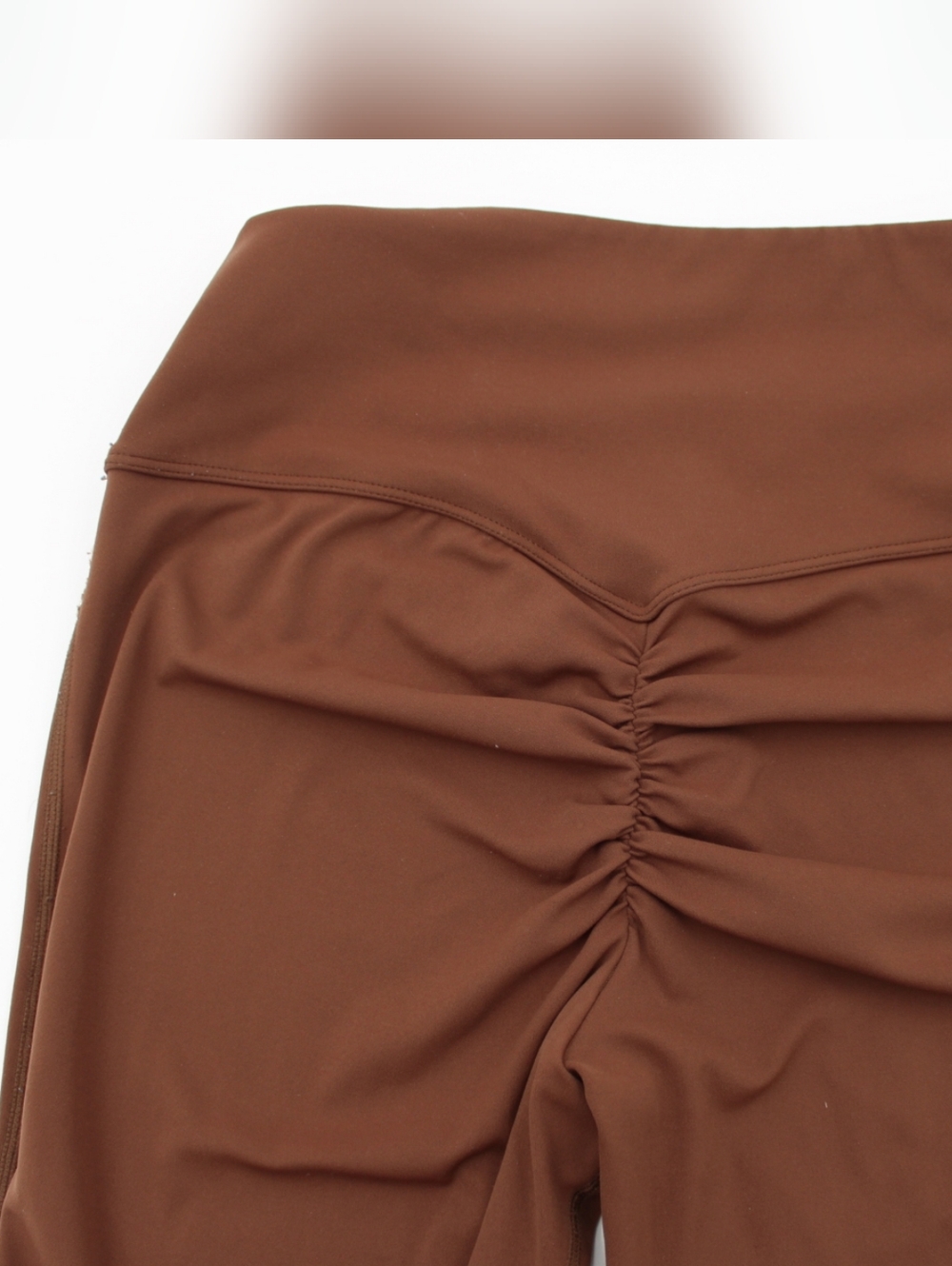 Cocoa Brown 2 Pc Crop Top & Flare Legging Set Size Small - Picture 5 of 9